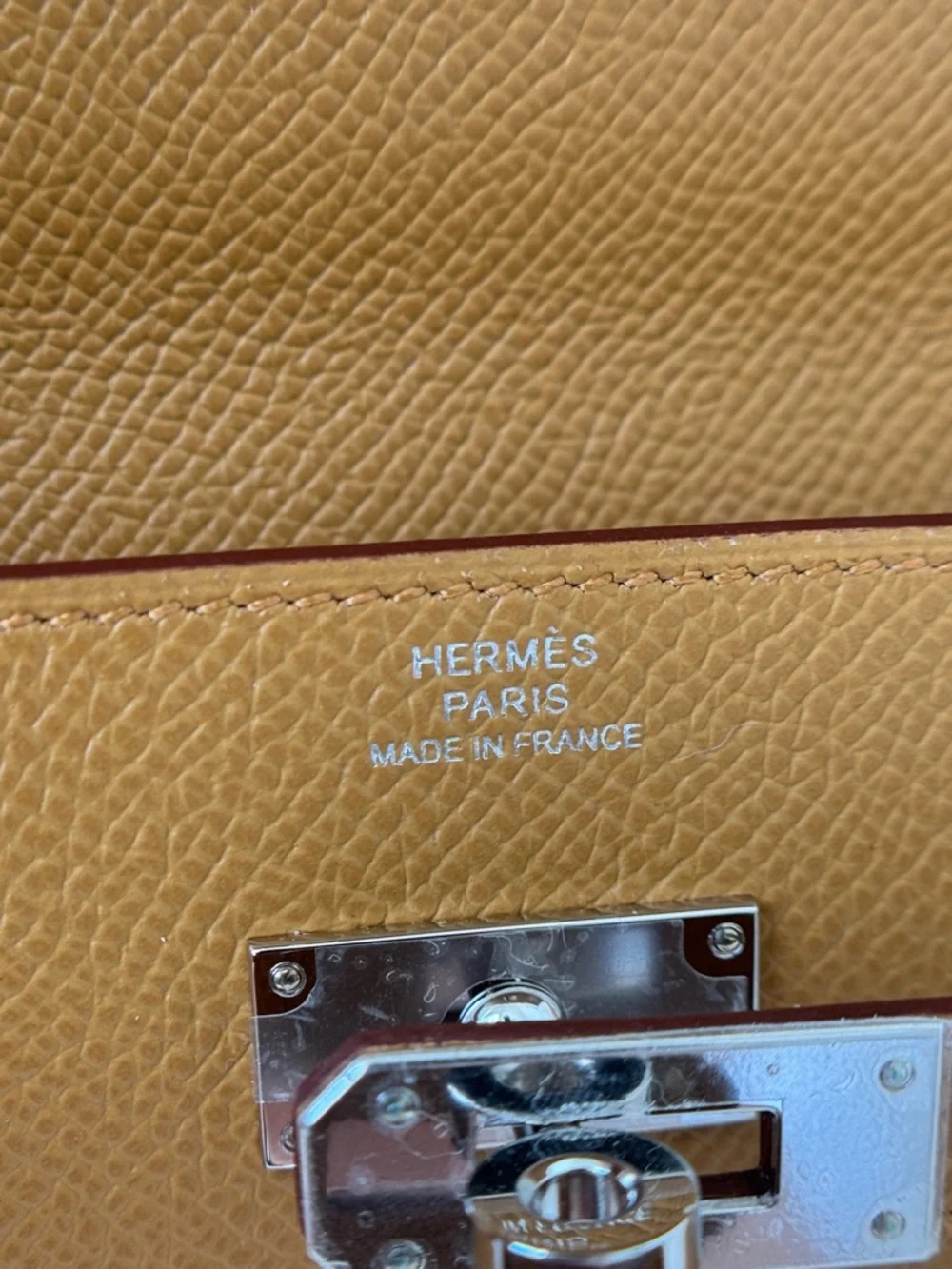 ✨NEW✨Hermes 2024 Epsom Leather Kelly Classique To Go Wallet - Sesame /  PHW - Picture 11 of 16